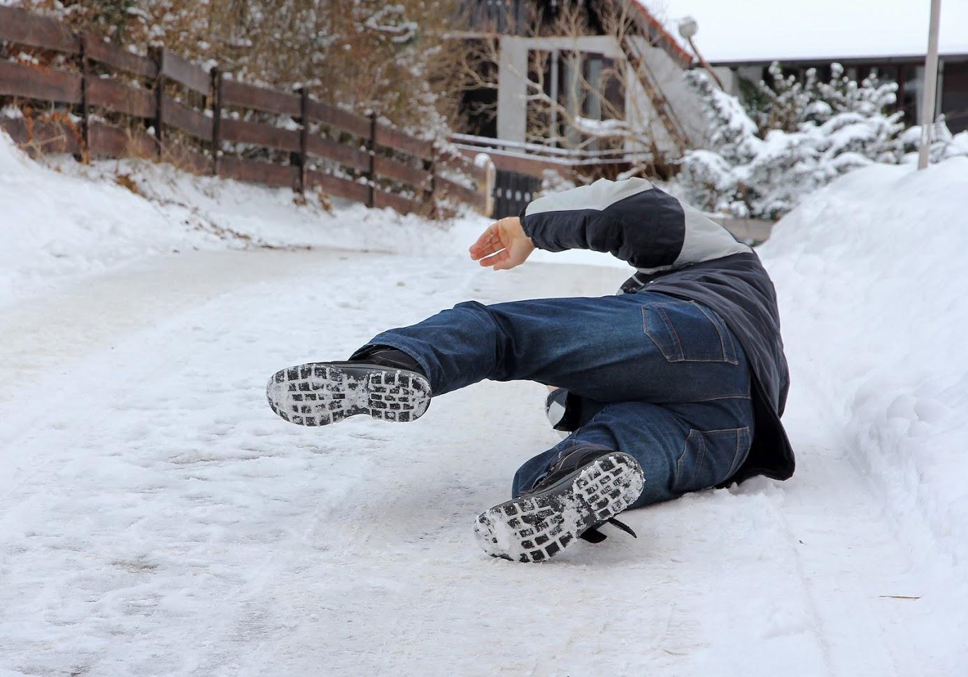 Fall Injuries — Man Slip and Fall on Snow in Marlton, NJ Fall Injuries — Man Slip and Fall on Snow in Marlton, NJ