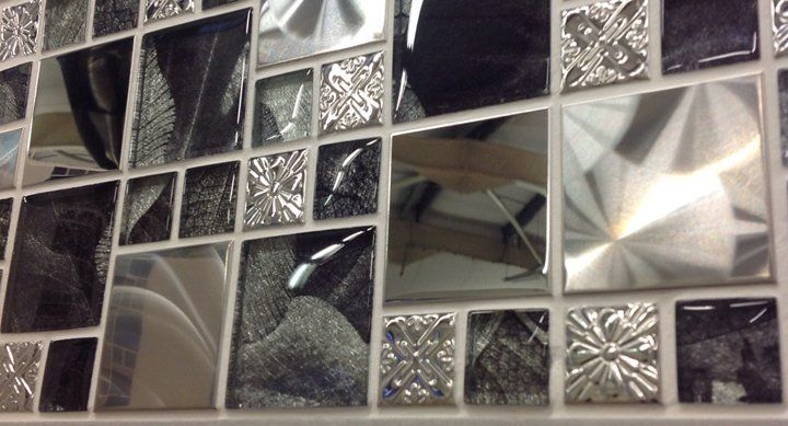 Silver leaf mosaic