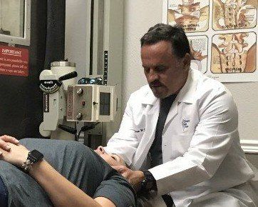 Dr Yenzer Chiropractic adjustment