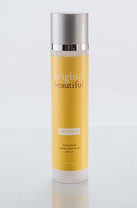 Protect sunscreen product from Bright & Beautiful