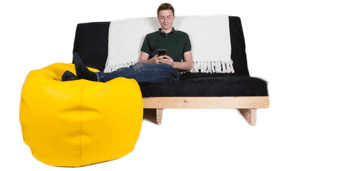 comfortable futon and bean bags on sale