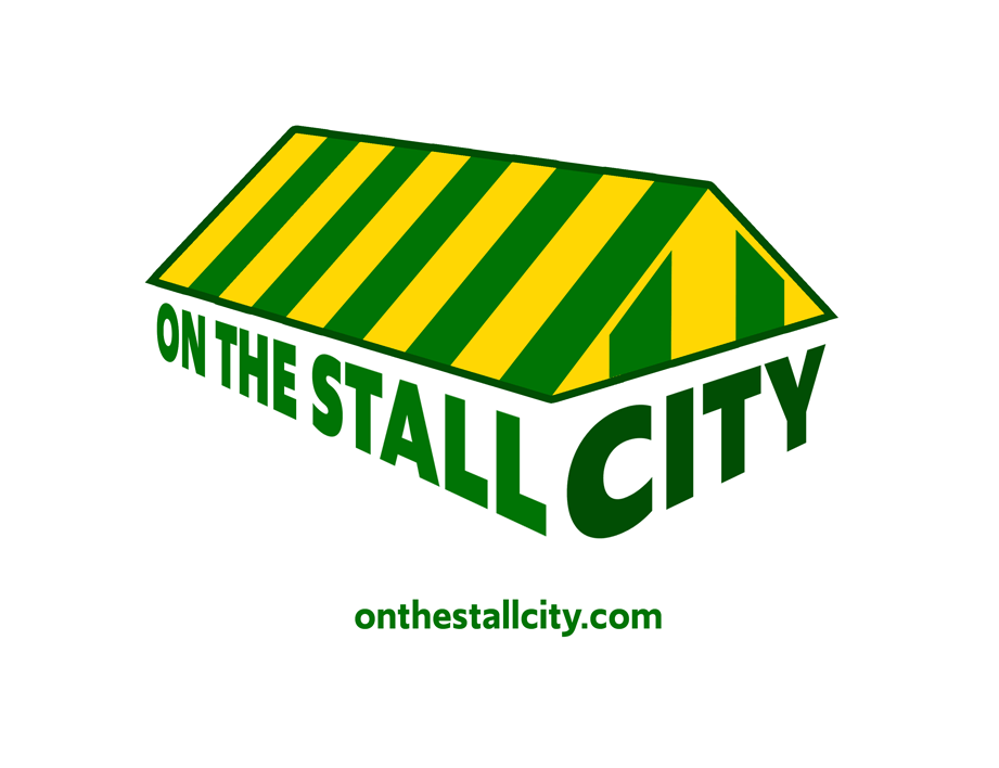 On the Stall City logo white