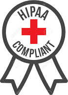 A hipaa compliant ribbon with a red cross on it.