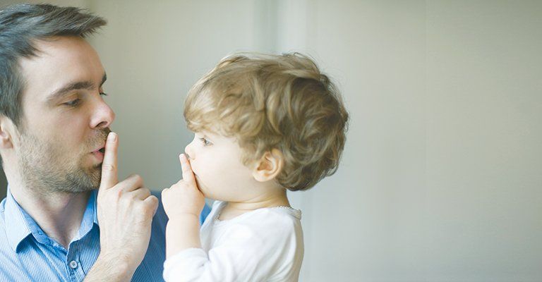 papà e bambina