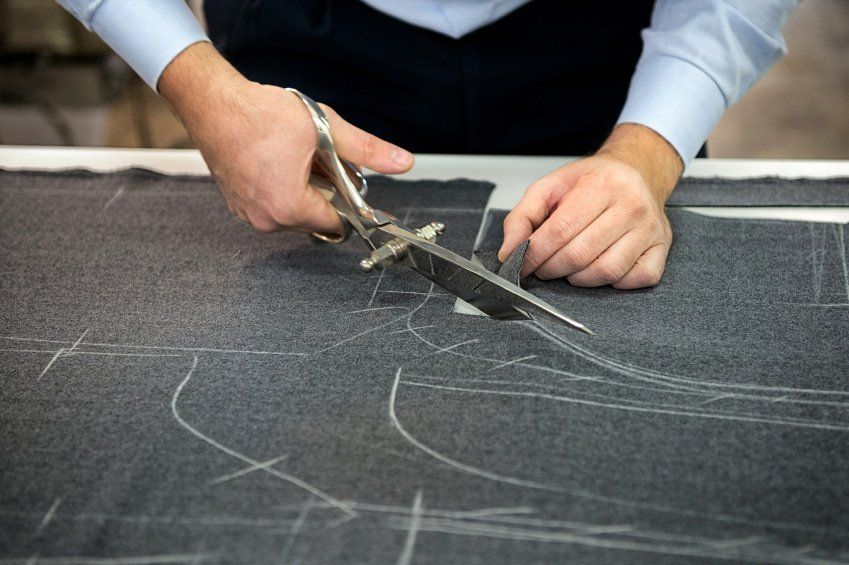 Working on a custom made suit