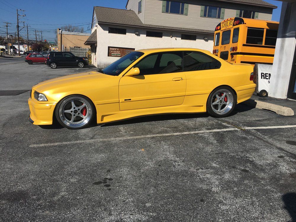 yellow BMW1 - car control in West Chester, PA
