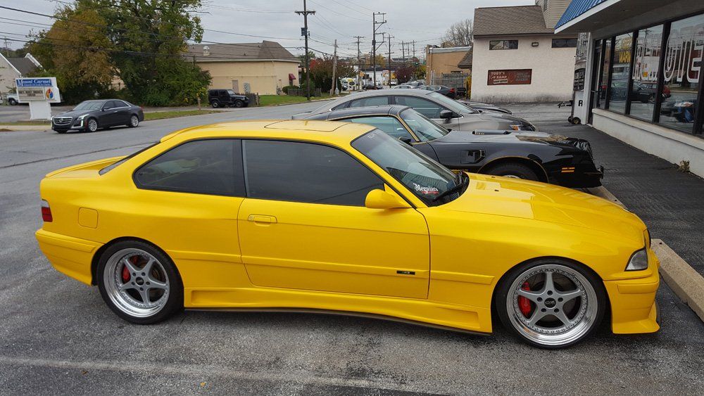 yellow BMW2 - car control in West Chester, PA