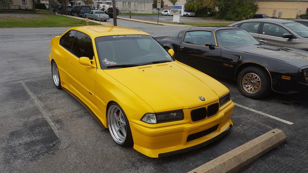 yellow BMW4 - car control in West Chester, PA