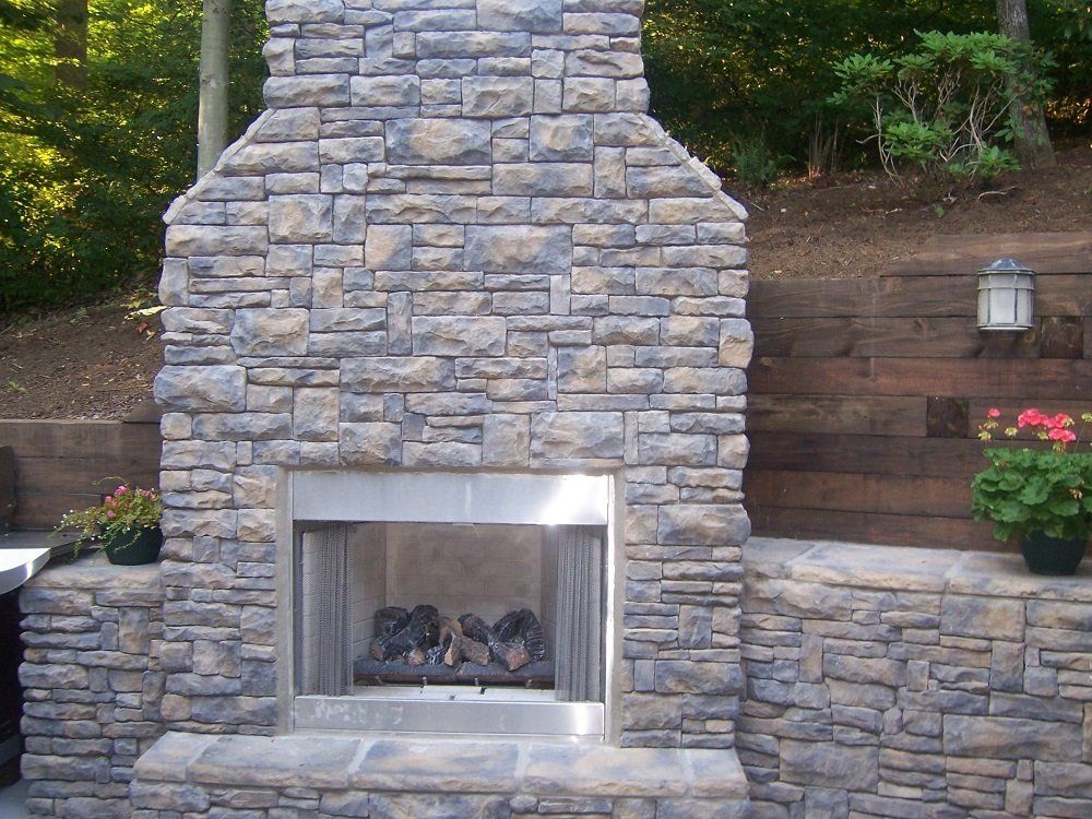 Outdoor Fireplace — Waynesville, NC — Stoneworld of NC, LLC