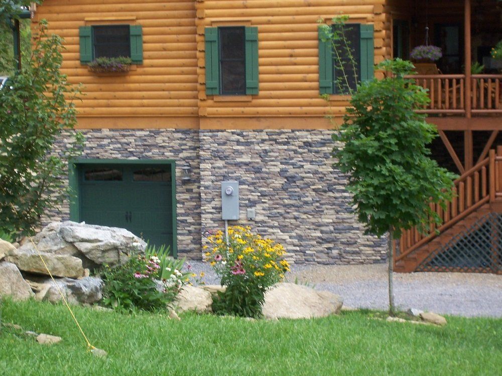 House Exterior With Wood Design — Waynesville, NC — Stoneworld of NC, LLC