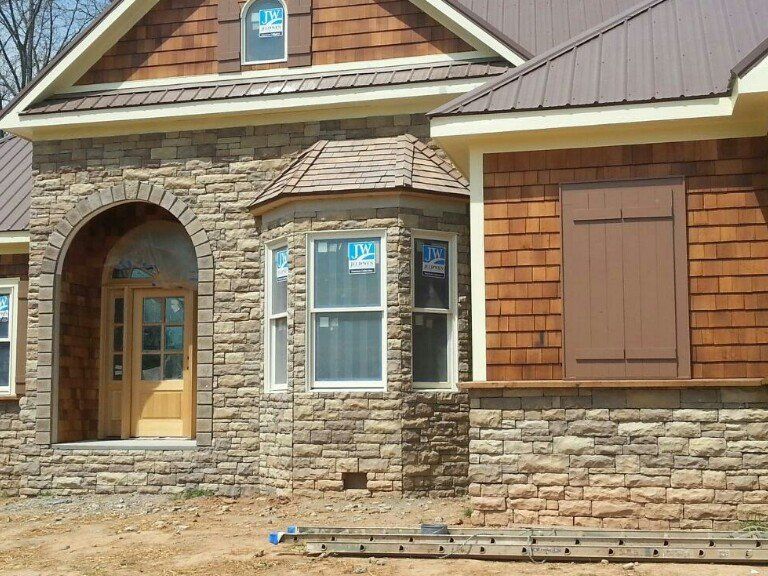 Home Exterior With Brick Wall — Waynesville, NC — Stoneworld of NC, LLC
