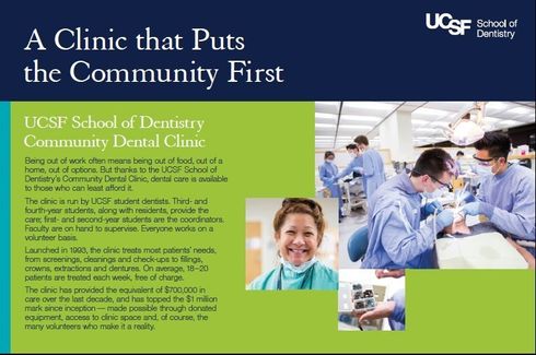 Fabulous Smiles - Community Service UCSF Dental Clinic Faculty