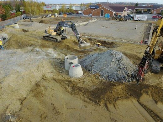 Construction Site — Bangor, ME — Hughes Bros Inc Construction Site — Bangor, ME — Hughes Bros Inc