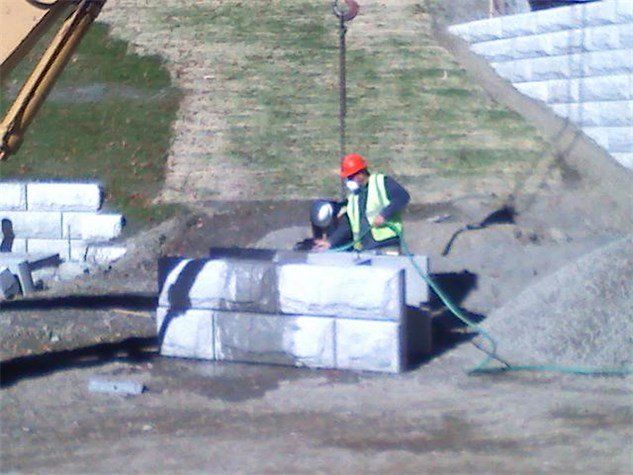 Retaining Walls Installation — Bangor, ME — Hughes Bros Inc