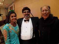 Pardada Pardadi Fundraising Dinner - John with Sam Singh (founder) and Shivani (graduate)