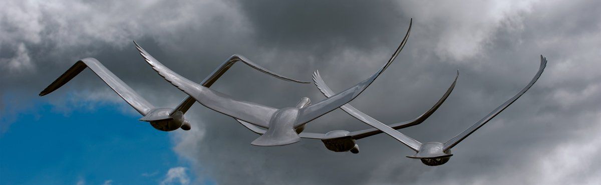 Photo of Children of Lir Sculpture by Art Ward