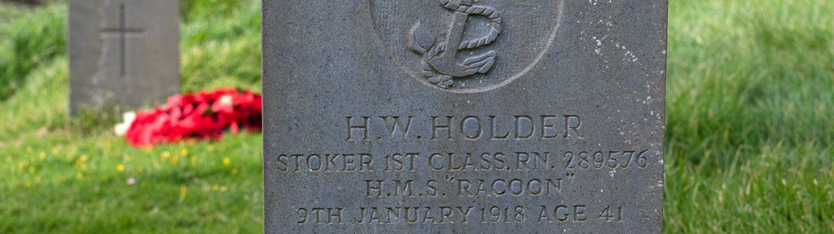 Photo - HMS Racoon grave by Art Ward