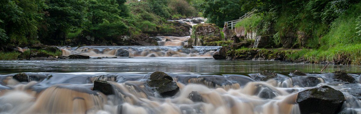 Photo of the Walkmill Falls from down river by Art Ward