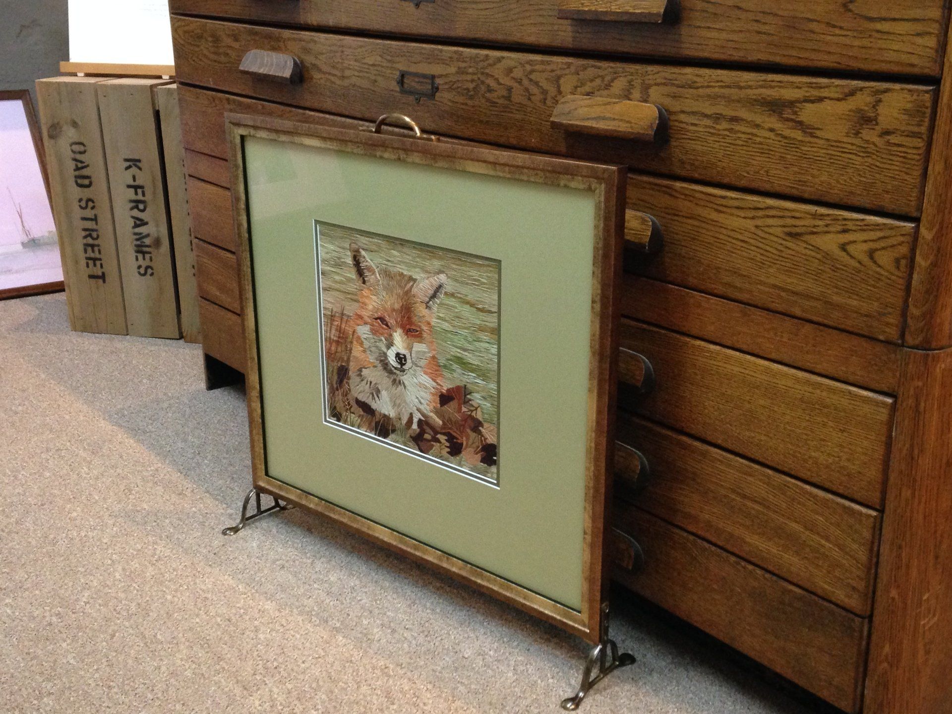 Embroidered Firescreen.