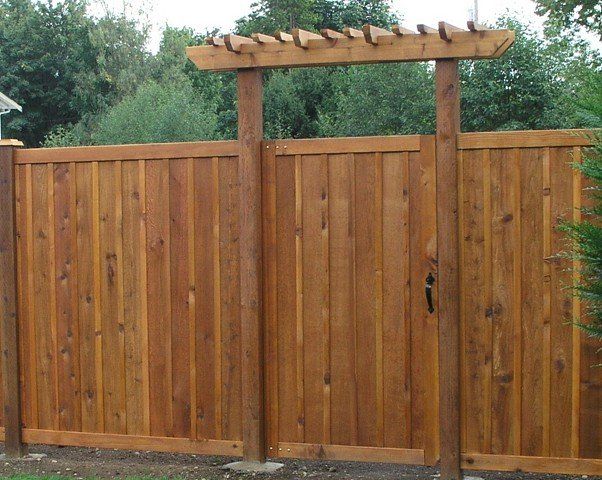 Cedar Fence Gate With Arbor — Marysville, WA — Premier Fence, Inc.