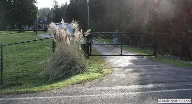 Black Chain Link Gate — Marysville, WA — Premier Fence, Inc.