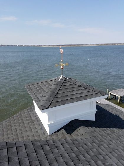 Certified — Rooster Weather Vane On Roof in Ocean City, NJ Certified — Rooster Weather Vane On Roof in Ocean City, NJ