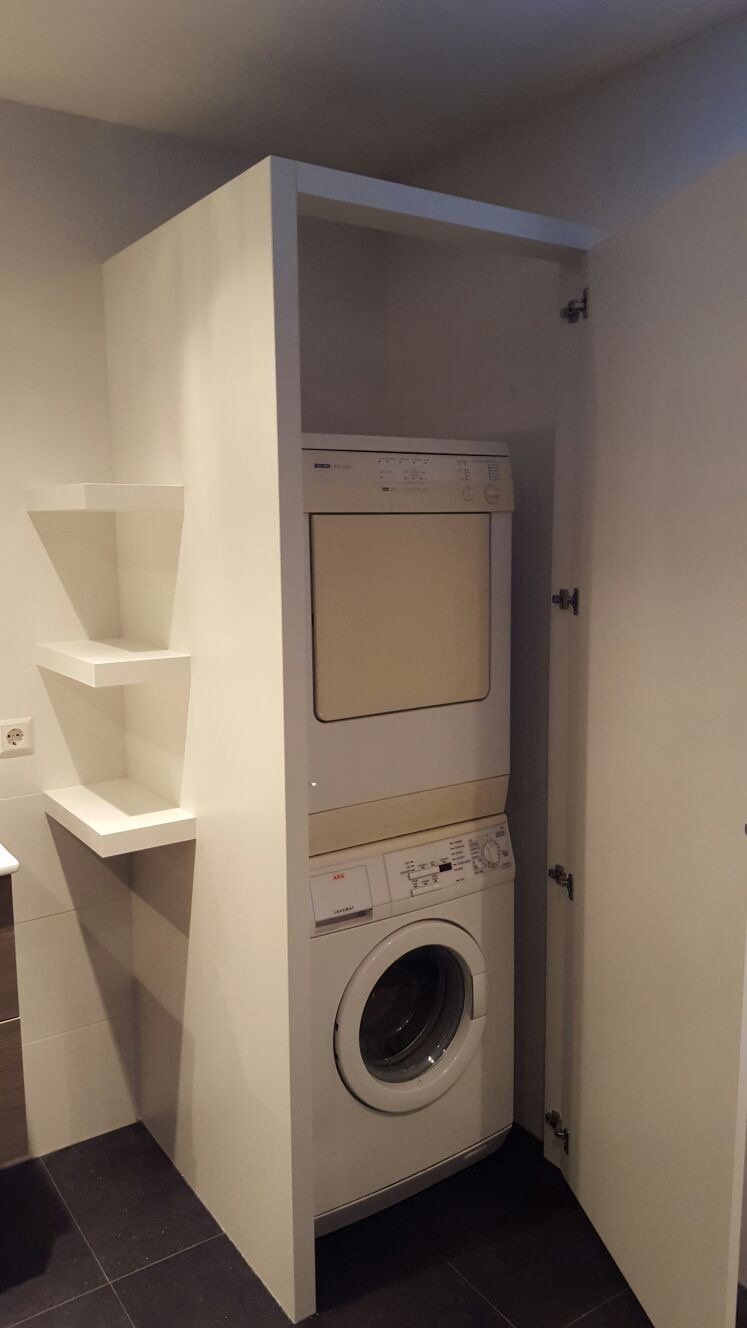 Kast voor wasmachine en droger