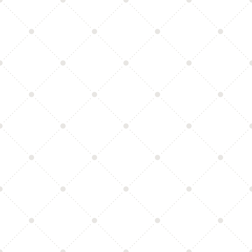Light gray dotted diamond pattern on white background.