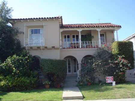 Two-story, Spanish-style home