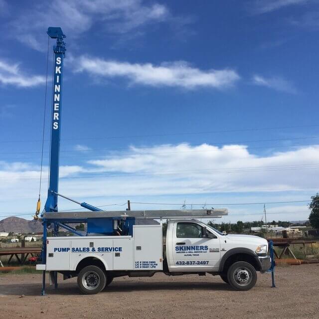 water well drilling truck