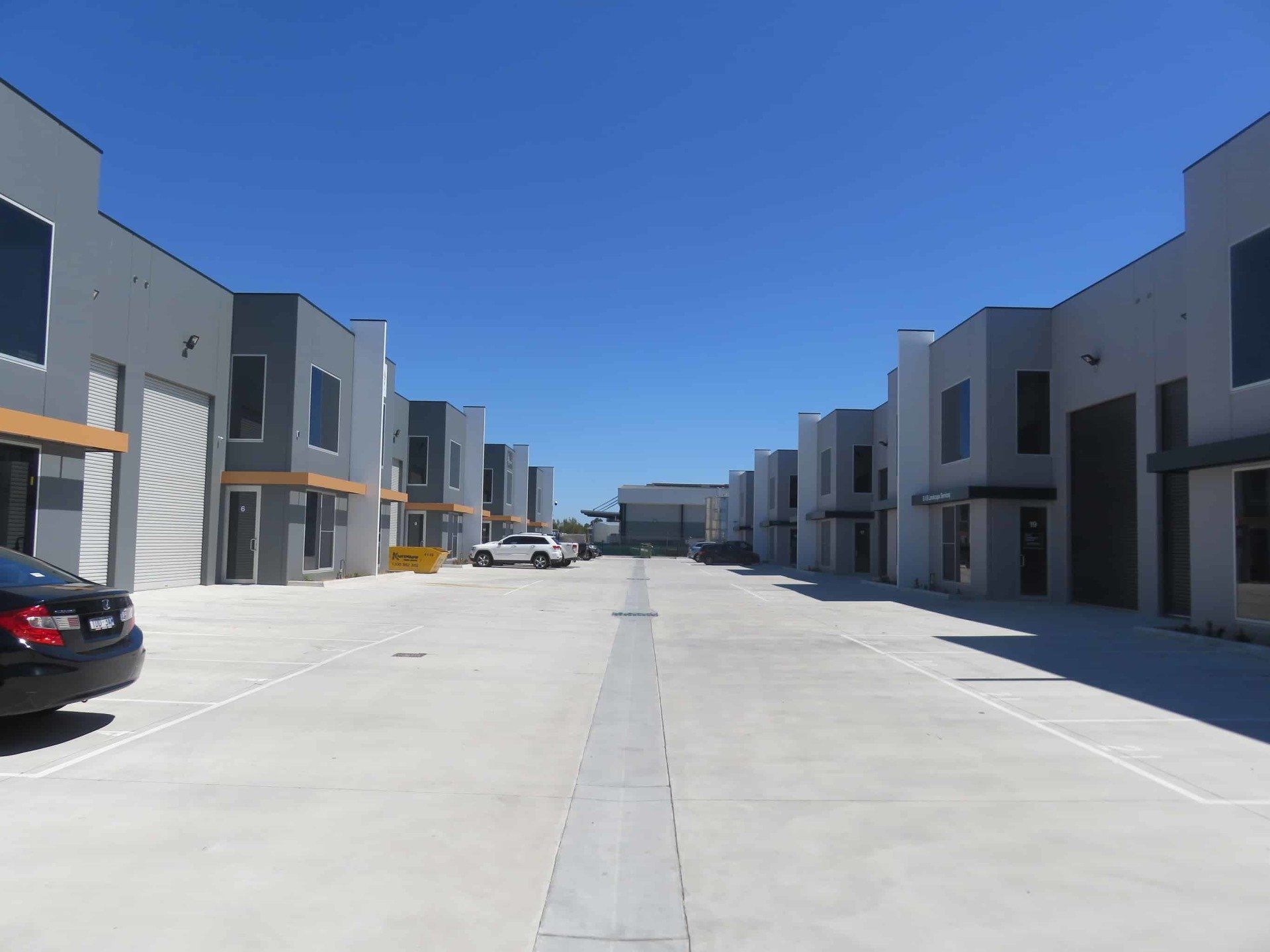 grey concrete homes
