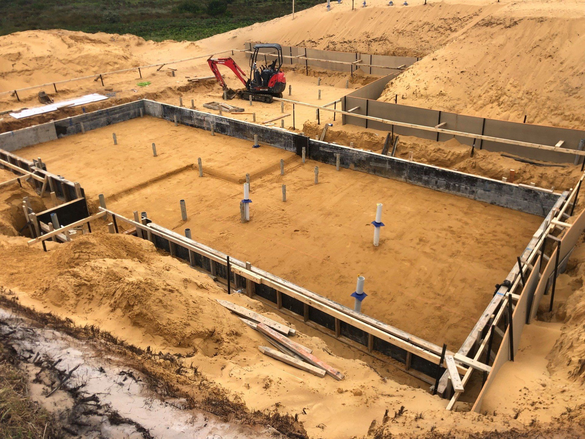 excavator digging