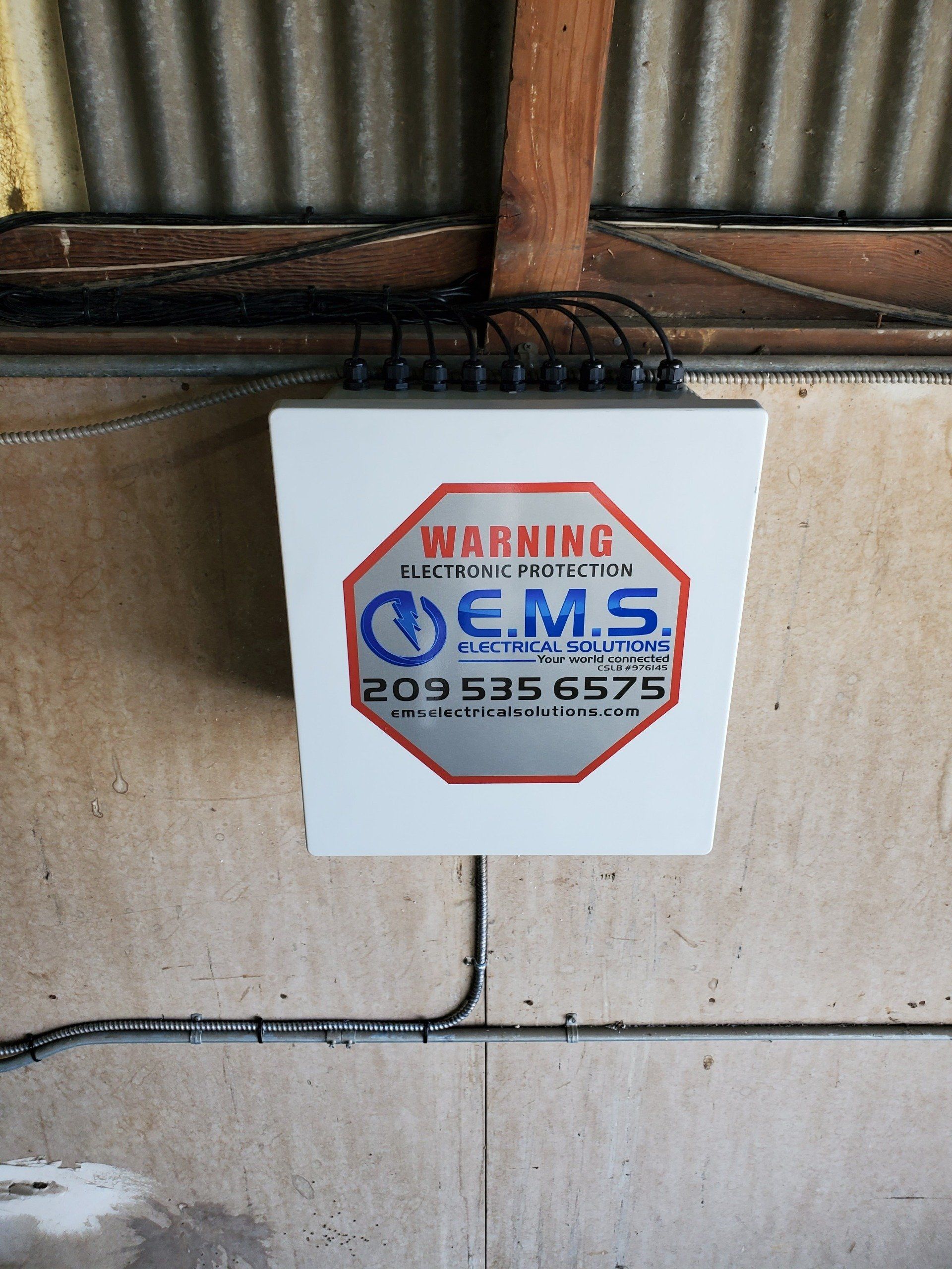 EMS Electrical Solutions installs a Surveillance System Camera control panel