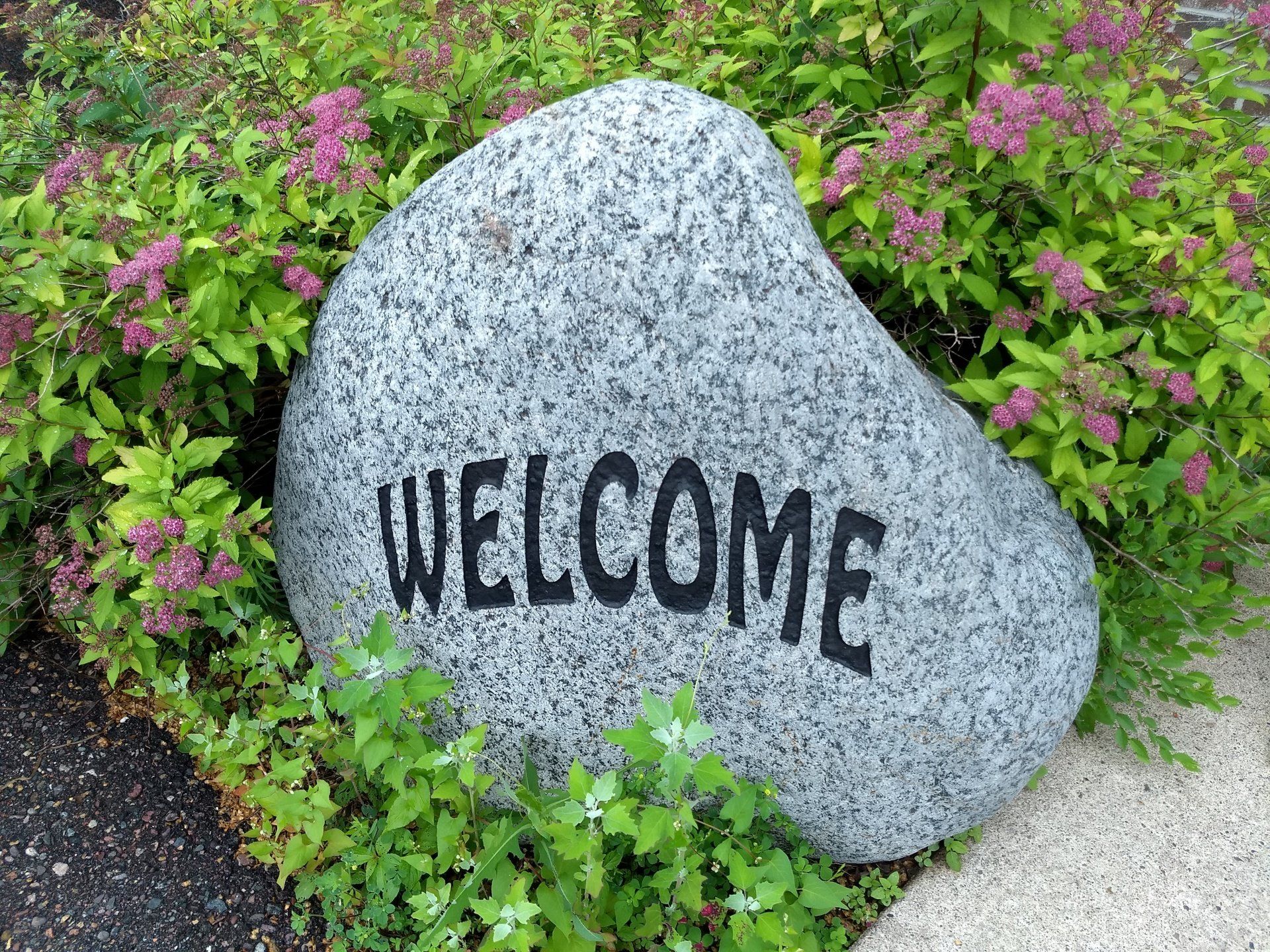 Welcome stone