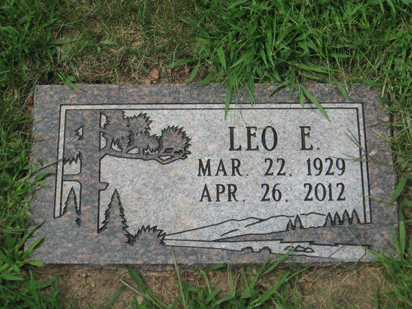 Stone Markers in Chippewa Falls, Wisconsin