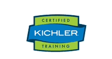 Kichler Certified Training logo in green and blue, with text