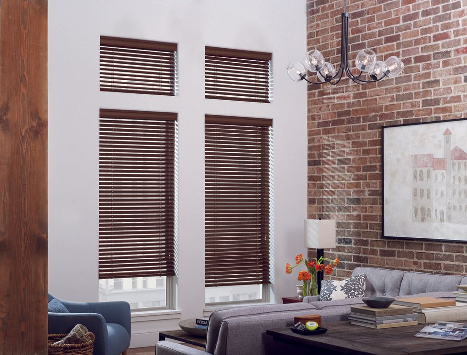 Modern Precious Metals® Aluminum Blinds for Living Room Windows in Homes Near Elizabethtown, Kentucky (KY)