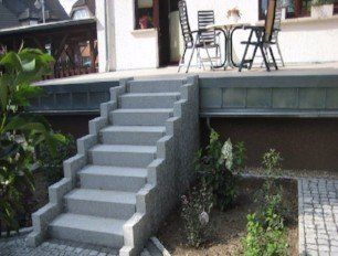 Terrasse, Treppe Granit