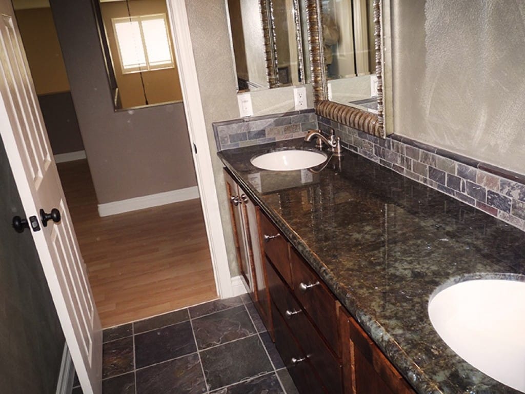 Wooden Countertop with Two Sink — Imperial, CA — NS Construction