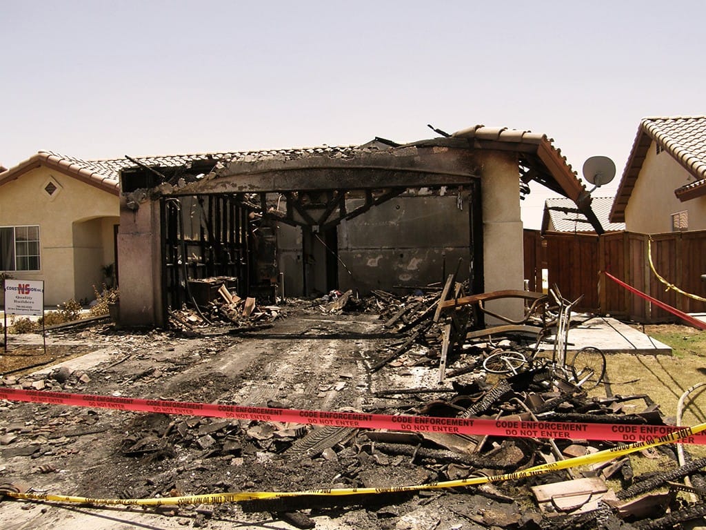 Isolated Burnt House — Imperial, CA — NS Construction