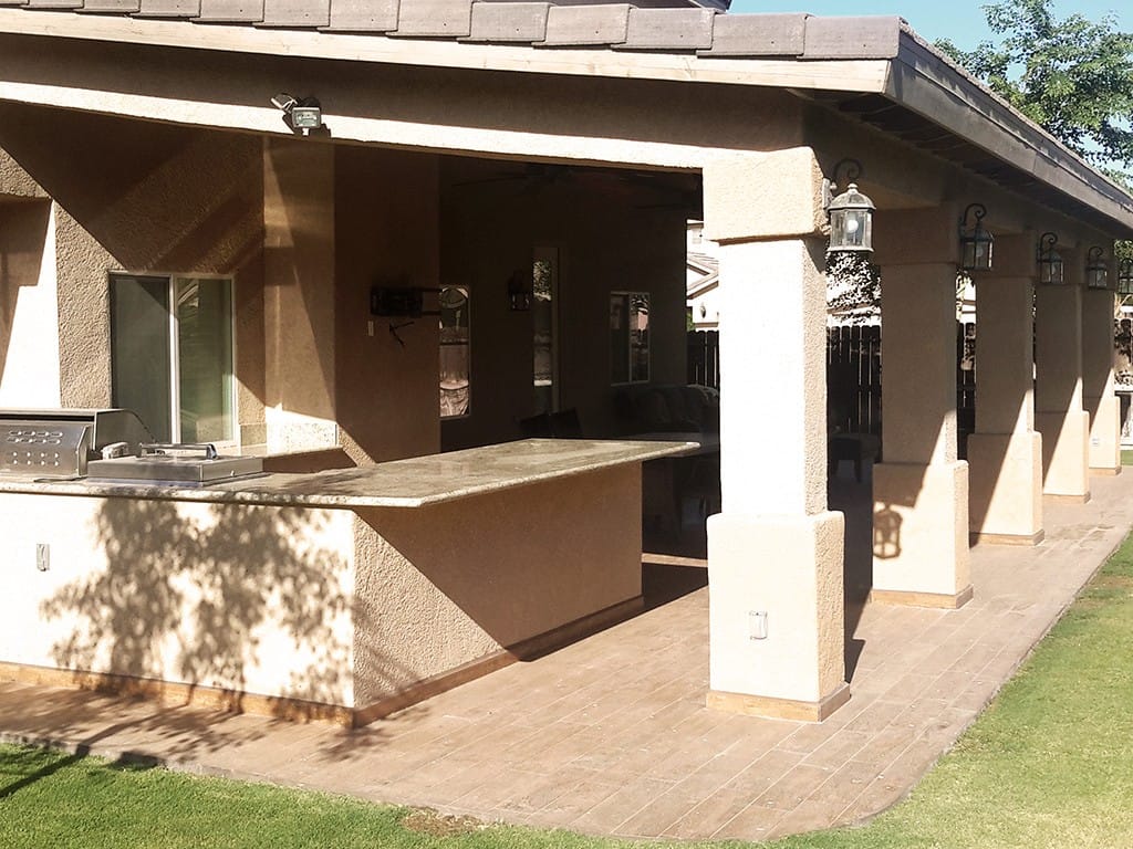 Backyard of Patio — Imperial, CA — NS Construction