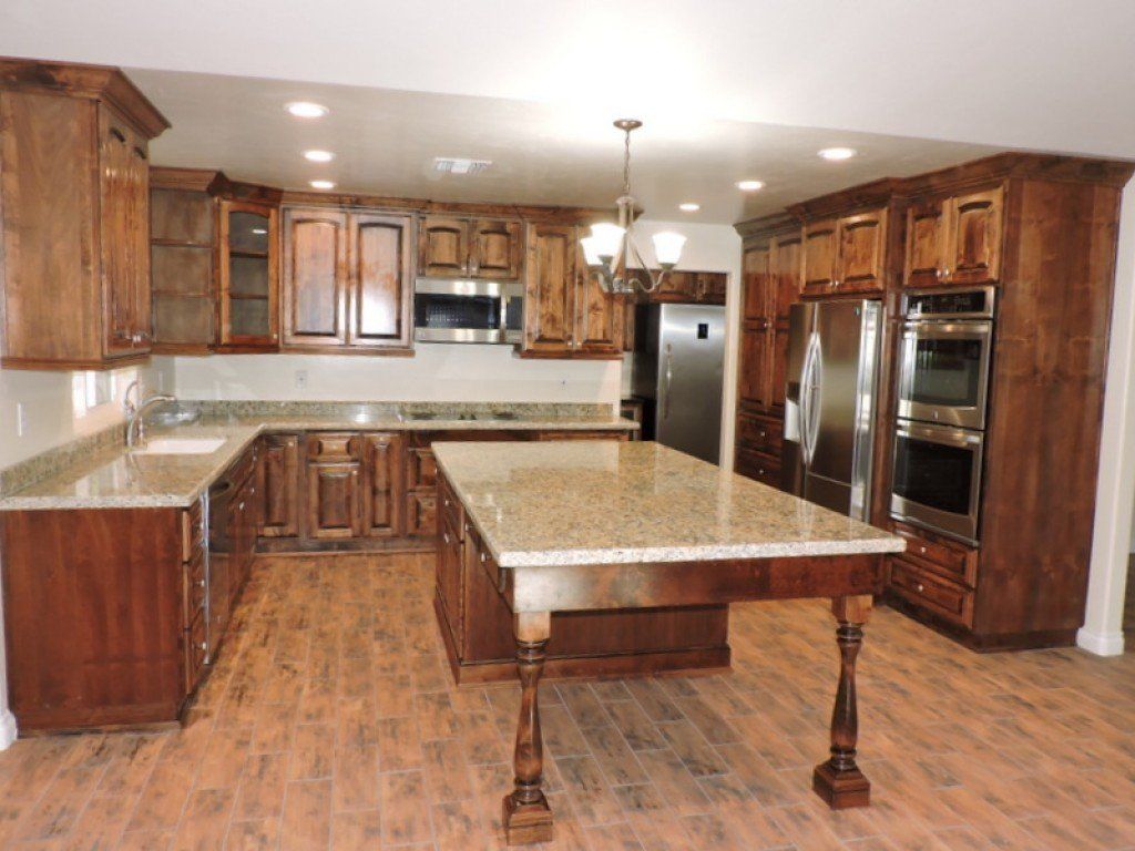 Kitchen with Table Countertop — Imperial, CA — NS Construction