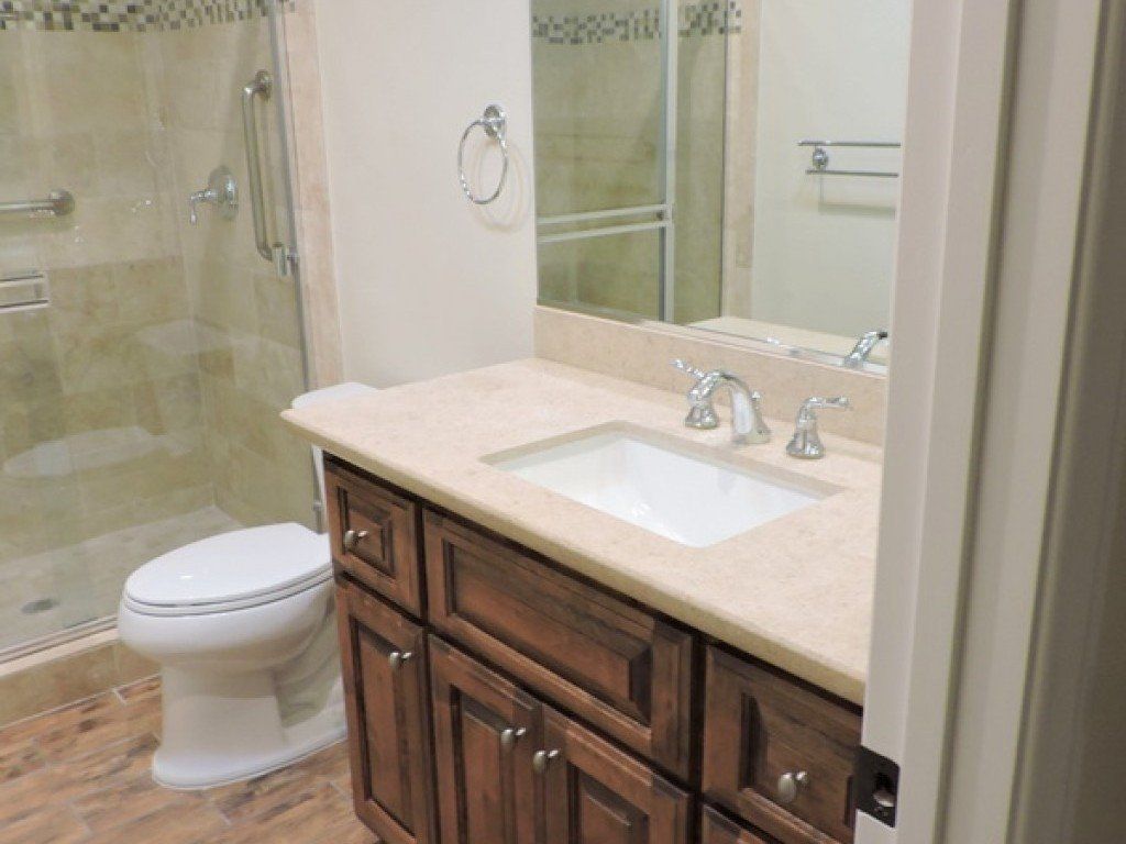 Marble Countertop with Wooden Drawers — Imperial, CA — NS Construction
