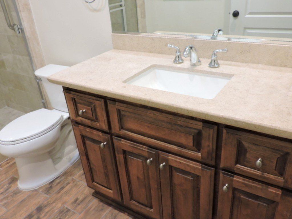 Marble Countertop with Wooden Drawers — Imperial, CA — NS Construction