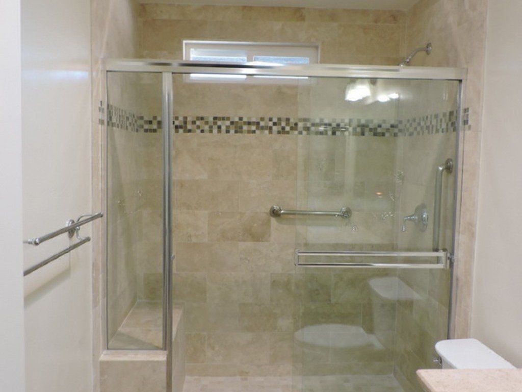 Shower with Sliding Glass Door — Imperial, CA — NS Construction