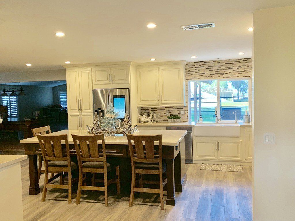 Kitchen with Countertop and Chairs — Imperial, CA — NS Construction