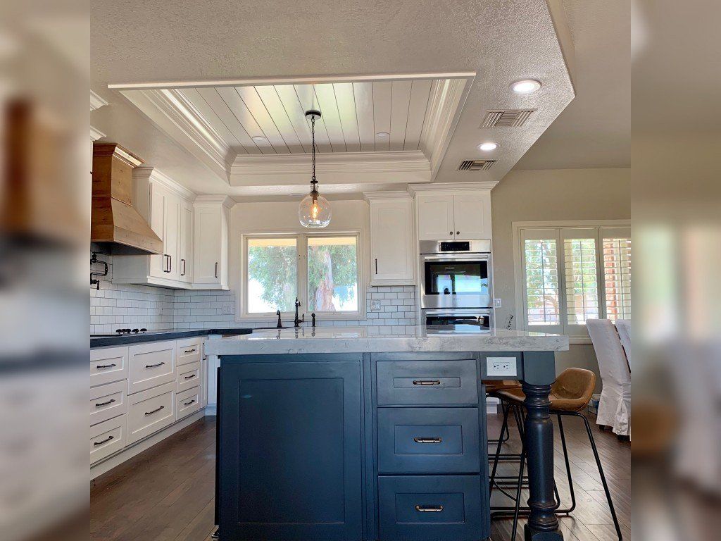 Countertop with Blue Drawers — Imperial, CA — NS Construction