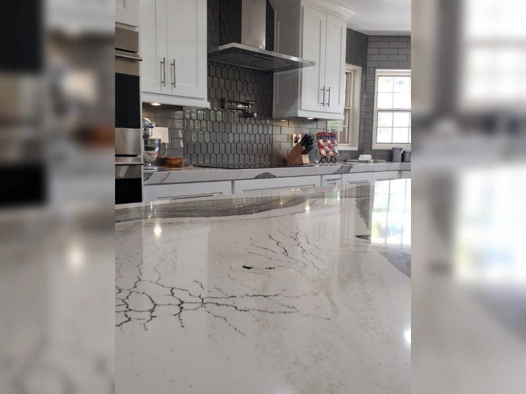 Shiny Marble Countertop — Imperial, CA — NS Construction
