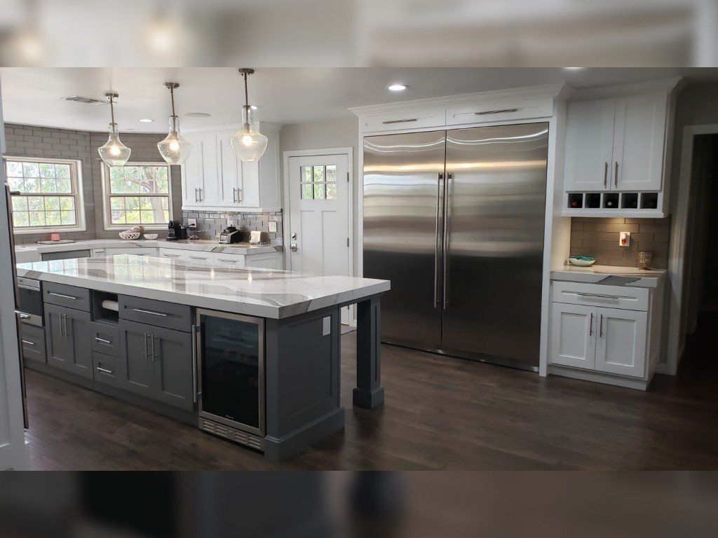 Kitchen Countertop with Cabinets and Drawers — Imperial, CA — NS Construction