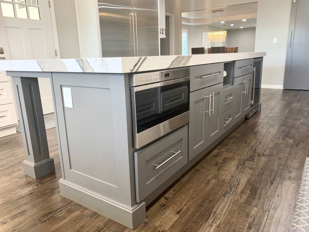 Cabinets and Drawers with Metal Handles — Imperial, CA — NS Construction